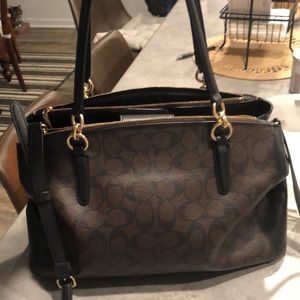 Coach brown/black shoulder bag